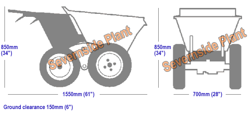Muck-truck&trade; dimensions